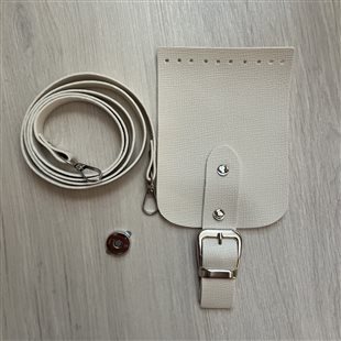 Sada na kabelku - crossbody - smotanová II.